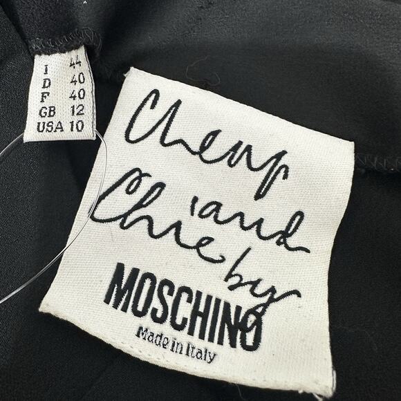 Vintage Y2K Moschino Cheap Chic Black Pants Size 40/10 Italy AEFFE Designer - Picture 10 of 13